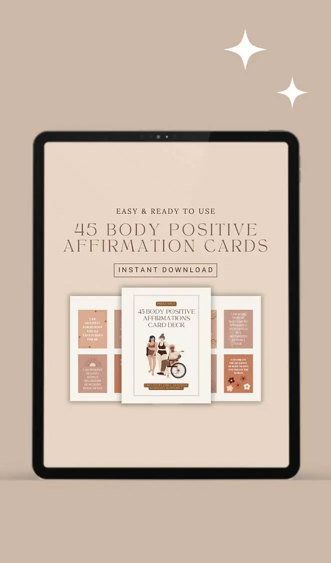 FREE BODY POSITIVE AFFIRMATION CARDS!